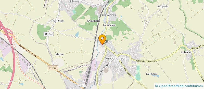 localisation de l'entreprise ETICUSSON à VERGONGHEON