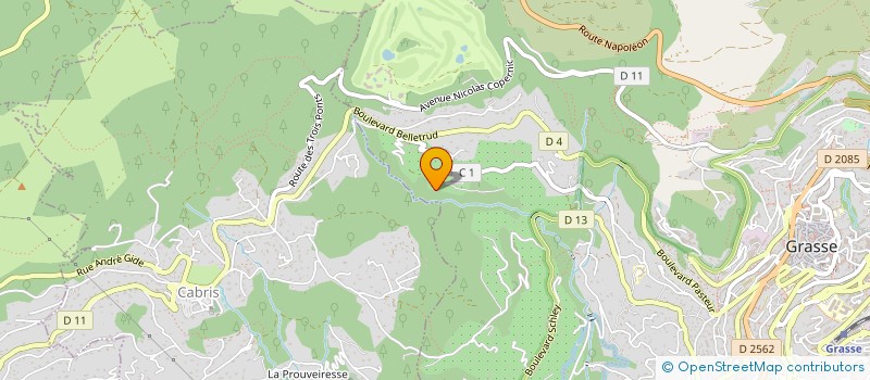 localisation de l'entreprise ETICWEB à GRASSE