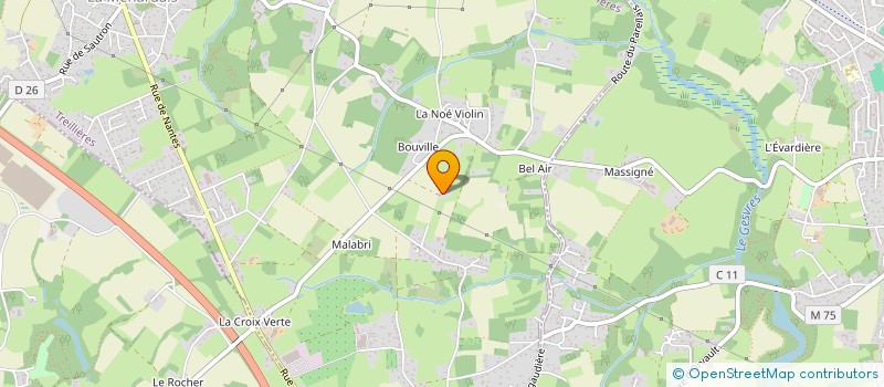 localisation de l'entreprise ETIDOMCHAU 19  TREILLIERES