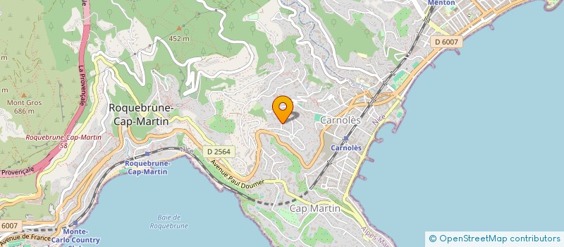localisation de l'entreprise ETIENNE à ROQUEBRUNE-CAP-MARTIN