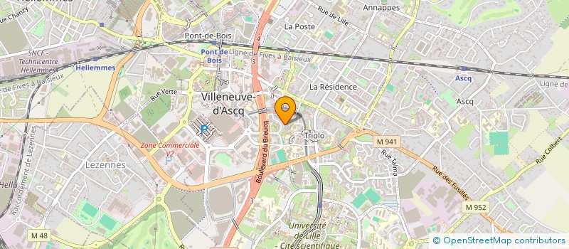 localisation de l'entreprise ETIENNE  VILLENEUVE-D'ASCQ