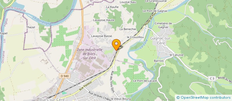 localisation de l'entreprise ETIENNE  GAGNAC-SUR-CERE