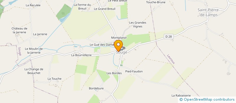 localisation de l'entreprise ETIENNE-AUGER à SOUGE