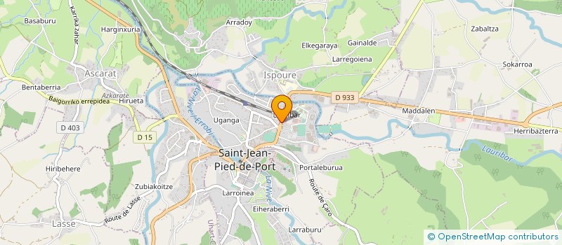 localisation de l'entreprise ETIENNE BRANA à SAINT-JEAN-PIED-DE-PORT