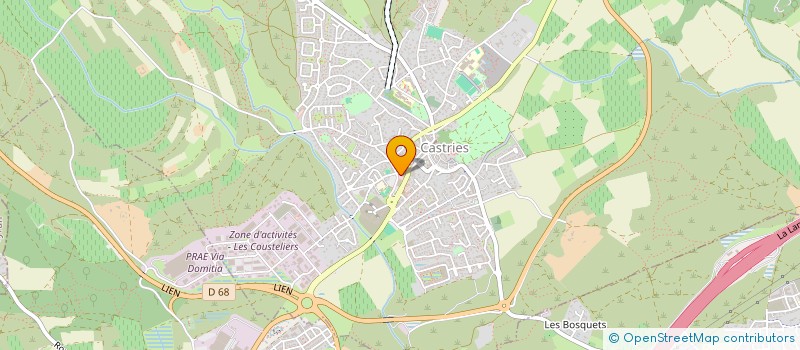 localisation de l'entreprise ETIENNE CADERAS DE KERLEAU  CASTRIES