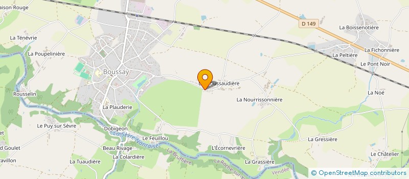 localisation de l'entreprise ETIENNE CARRELAGE à BOUSSAY