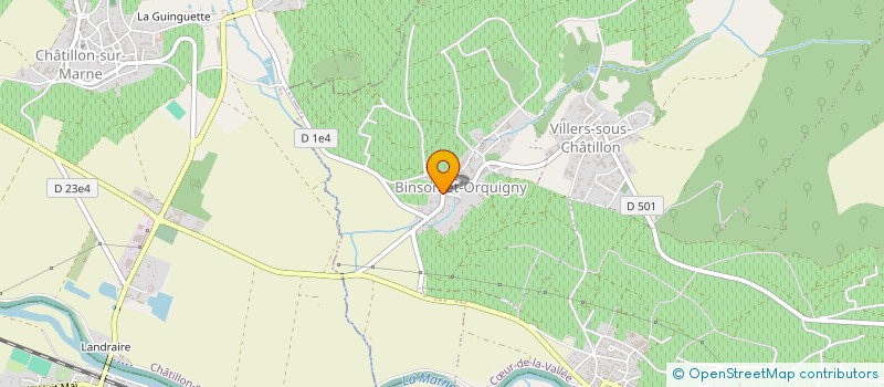 localisation de l'entreprise ETIENNE CHARPENTIER  CUR-DE-LA-VALLEE