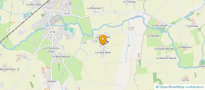 localisation de l'entreprise ETIENNE CHAUFFAGE SANITAIRE ELECTRICITE  ISSE