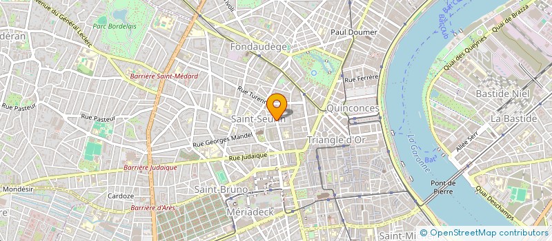 localisation de l'entreprise ETIENNE COUMAU & ASSOCIES à BORDEAUX