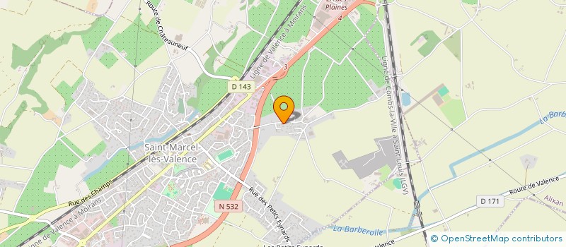 localisation de l'entreprise ETIENNE GARDEN  SAINT-MARCEL-LES-VALENCE