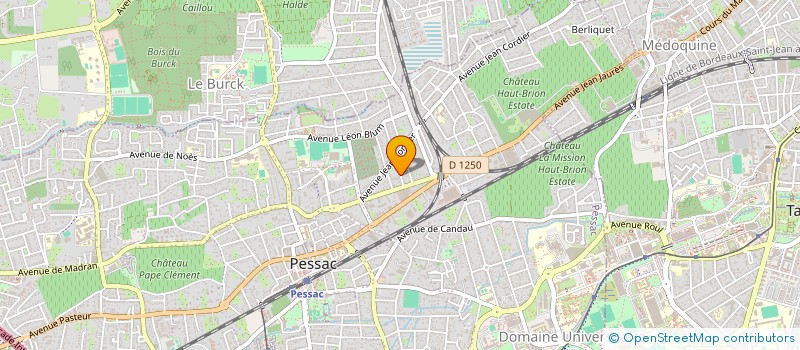 localisation de l'entreprise ETIENNE GREBONVAL IMMOBILIER à PESSAC