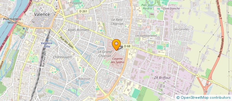 localisation de l'entreprise ETIENNE JARDINS ET SERVICES  VALENCE