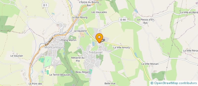 localisation de l'entreprise ETIENNE JOEL  LOUDEAC