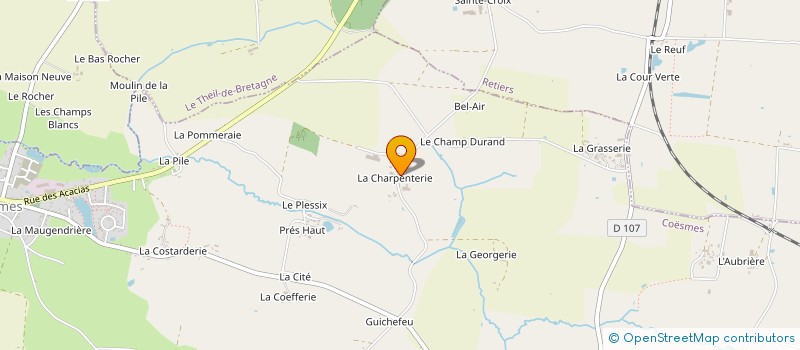 localisation de l'entreprise ETIENNE - LE GALL  COESMES