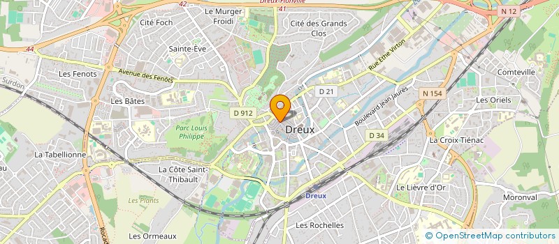 localisation de l'entreprise ETIENNE MODE à DREUX