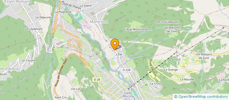 localisation de l'entreprise ETIENNE PAGE  MONTRIOND