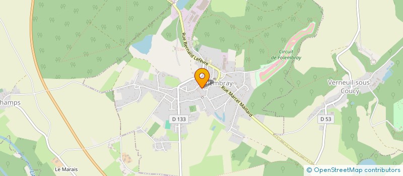 localisation de l'entreprise ETIENNE PKR  FOLEMBRAY