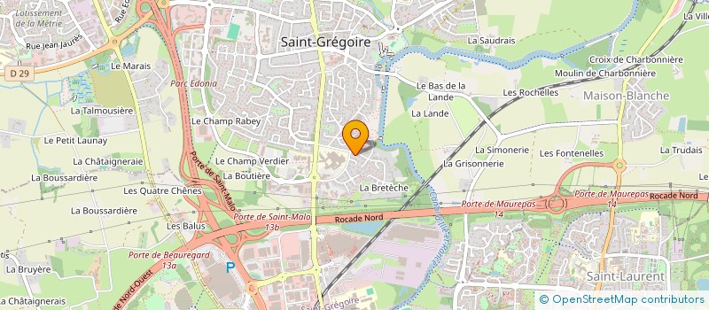 localisation de l'entreprise ETIENNE PROST FINANCE à SAINT-GREGOIRE
