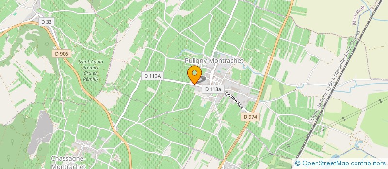 localisation de l'entreprise ETIENNE SAUZET à PULIGNY-MONTRACHET