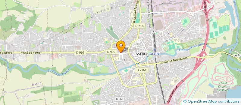 localisation de l'entreprise ETIENNE ZUBER  ISSOIRE