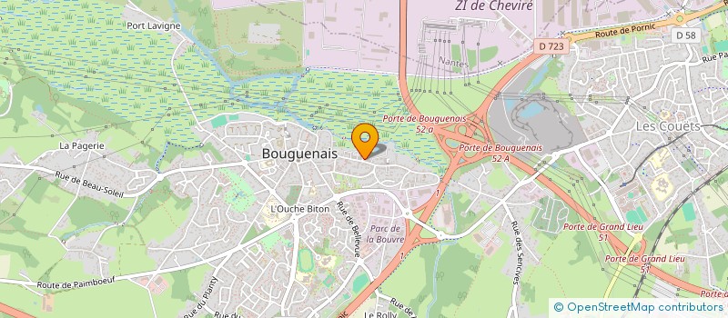 localisation de l'entreprise ETIER BUTEAU PASSARD  BOUGUENAIS