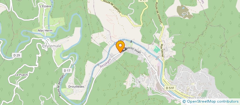 localisation de l'entreprise ETIK CHARPENTE  BESSEGES