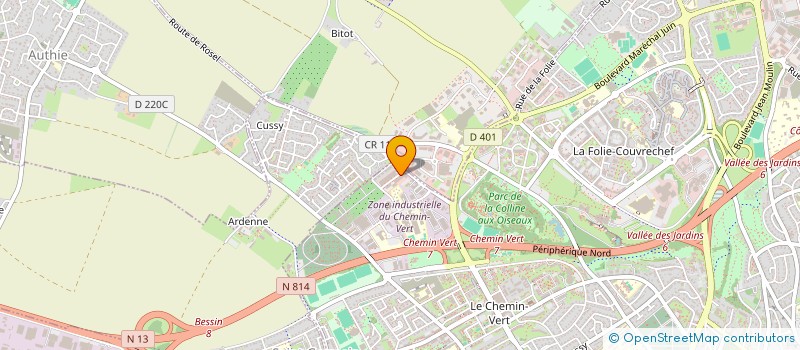 localisation de l'entreprise ETIK ORTHO à CAEN
