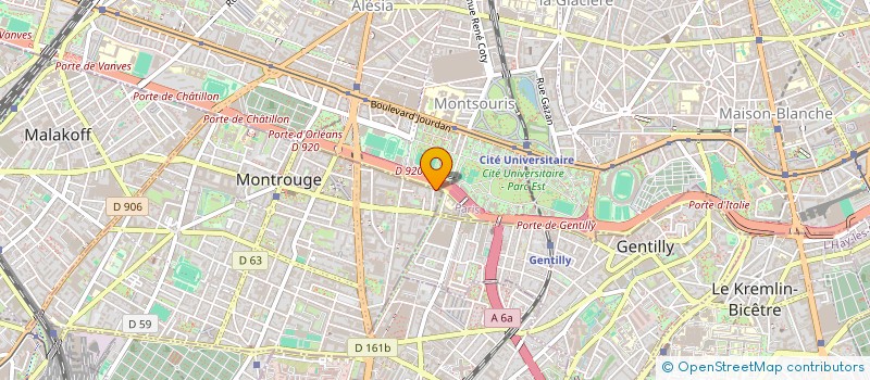 localisation de l'entreprise ETIKA à MONTROUGE