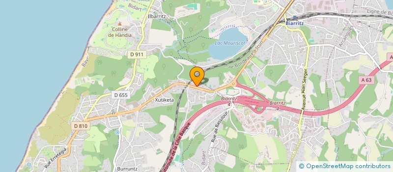 localisation de l'entreprise ETIKA à BIDART