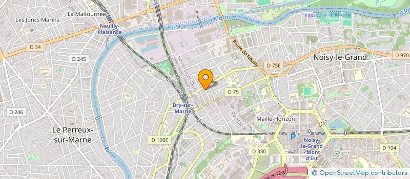 localisation de l'entreprise ETIL  NOISY-LE-GRAND