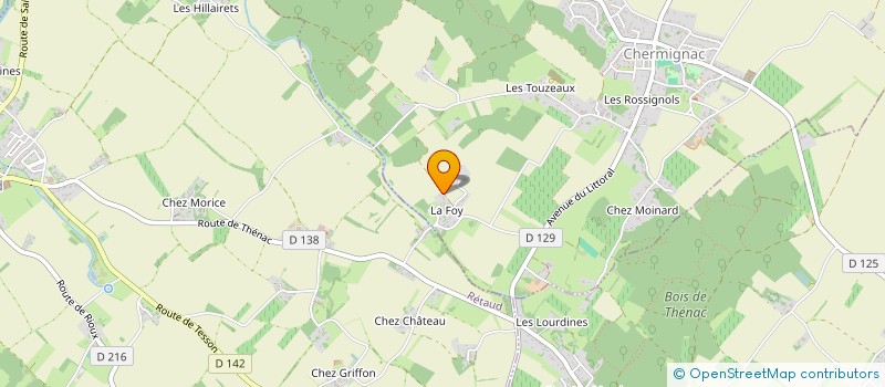 localisation de l'entreprise ETILLIEUX  CHERMIGNAC