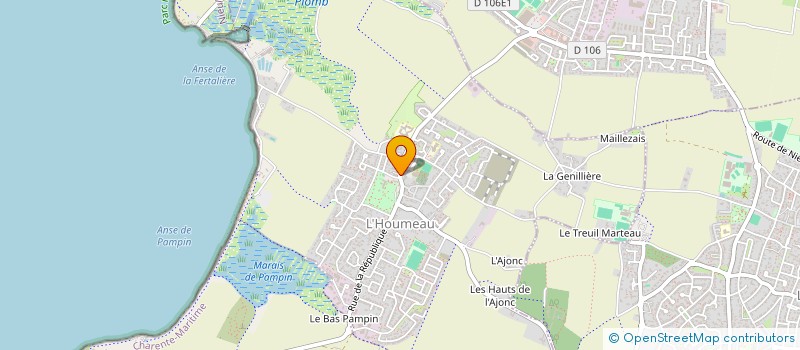 localisation de l'entreprise ETILOU  L'HOUMEAU