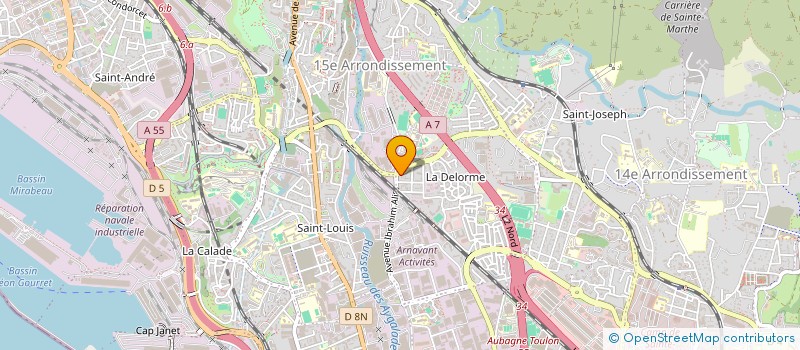 localisation de l'entreprise ETIMER à MARSEILLE