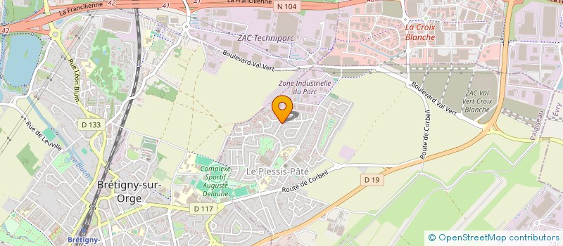 localisation de l'entreprise ETIMMOBOIS  LE PLESSIS-PATE