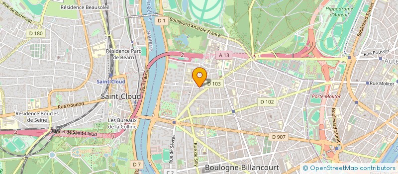 localisation de l'entreprise ETIMOR à BOULOGNE-BILLANCOURT