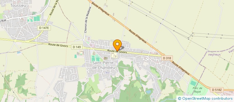 localisation de l'entreprise ETINC'ELLES  SAINT-PIERRE-DE-CHANDIEU