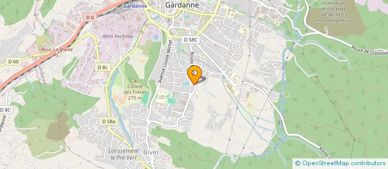 localisation de l'entreprise ETINCELLE 2000 à GARDANNE
