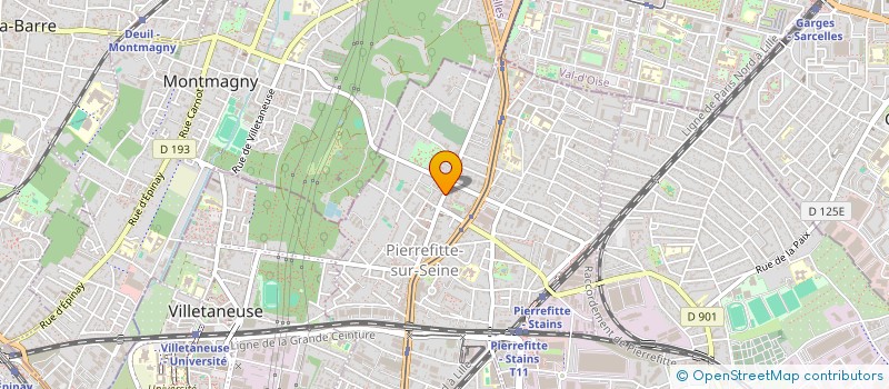 localisation de l'entreprise ETINCELLE à PIERREFITTE-SUR-SEINE