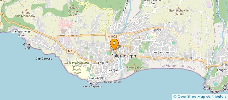 localisation de l'entreprise ETINCELLE à SAINT-JOSEPH
