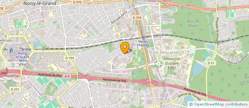 localisation de l'entreprise ETINCELLE à NOISY-LE-GRAND