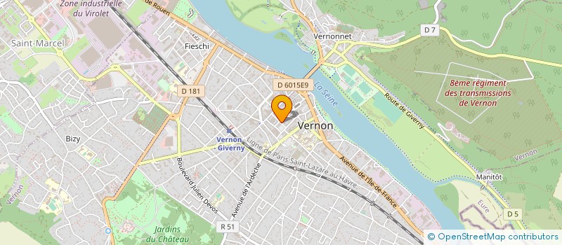 localisation de l'entreprise ETINCELLE à VERNON
