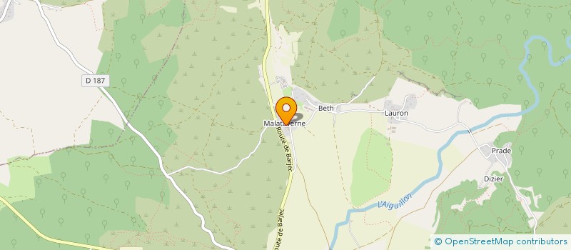 localisation de l'entreprise ETINCELLE à LUSSAN