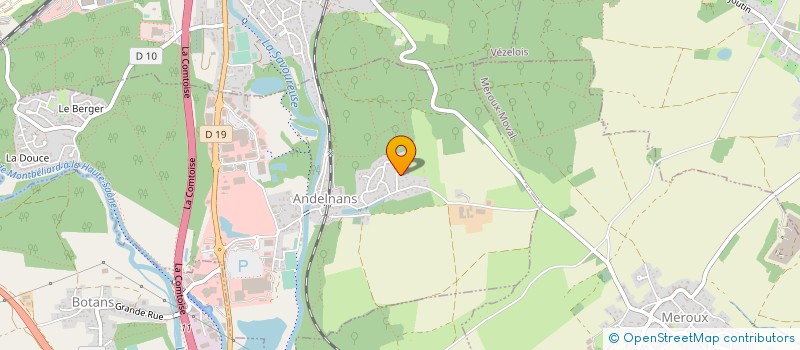 localisation de l'entreprise ETINCELLE à ANDELNANS