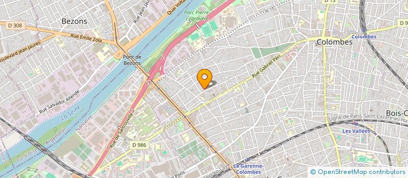 localisation de l'entreprise ETINCELLE à COLOMBES