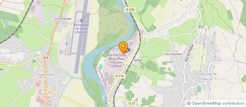 localisation de l'entreprise ETINCELLE AUTO à CREUZIER-LE-VIEUX