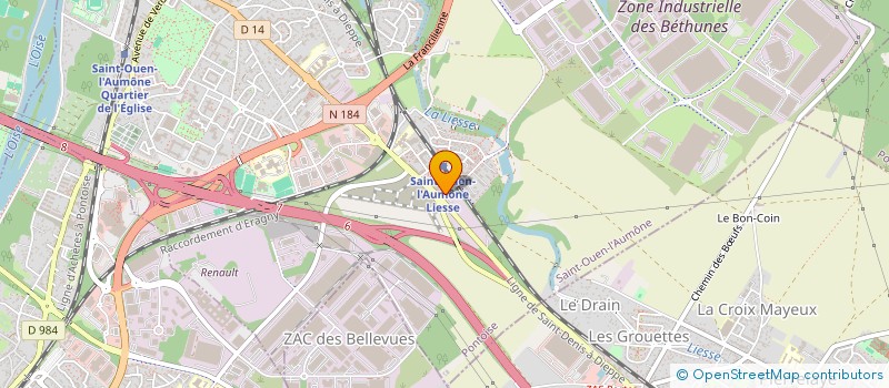 localisation de l'entreprise ETINCELLE D'AME à SAINT-OUEN-L'AUMONE