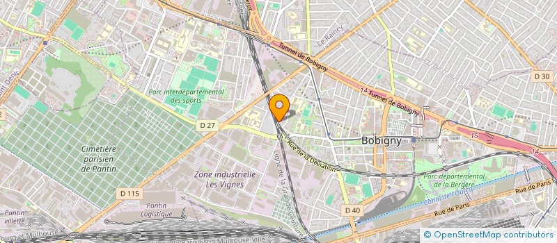 localisation de l'entreprise ETINCELLE DE BANLIEUE  BOBIGNY