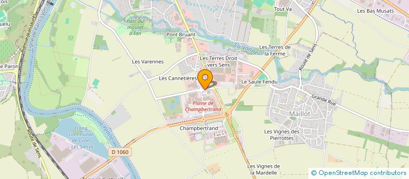 localisation de l'entreprise ETINCELLE DE FLAMME  SENS