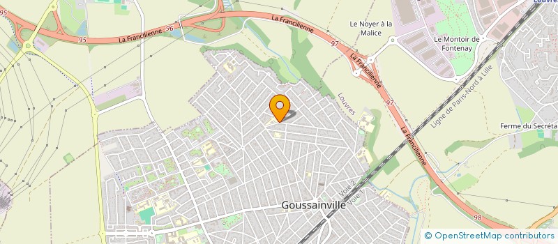 localisation de l'entreprise ETINCELLE IMMOBILIER  GOUSSAINVILLE