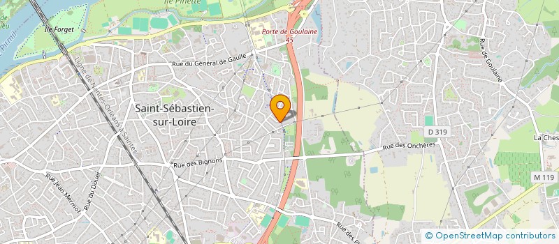 localisation de l'entreprise ETINCELLES 44 à SAINT-SEBASTIEN-SUR-LOIRE